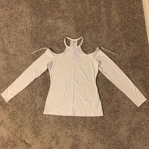 NWT Guess Long Sleeve Shirt Shoulder Cut Off